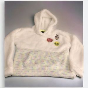 NWT Adorable little girls Zelos fleece hoodie